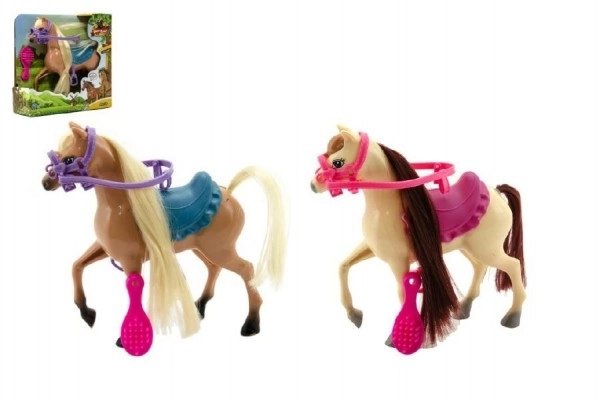 Cheval avec accessoires 16 cm