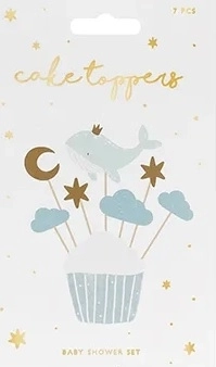 Décoration pour cupcakes - Baleine