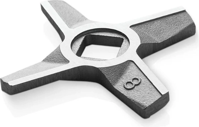 Grilles inox et couteau à double tranchant