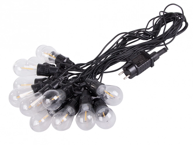 Guirlande lumineuse de jardin avec 20 ampoules LED