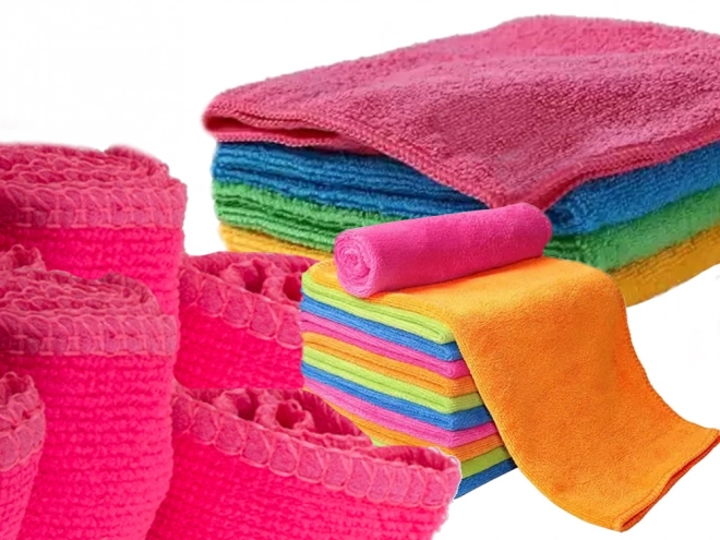 Ensemble de chiffons de nettoyage en microfibre