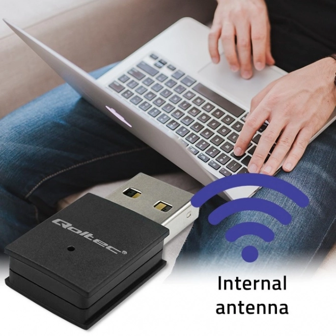 Adaptateur mini USB Wi-Fi et Bluetooth 4.0 sans fil