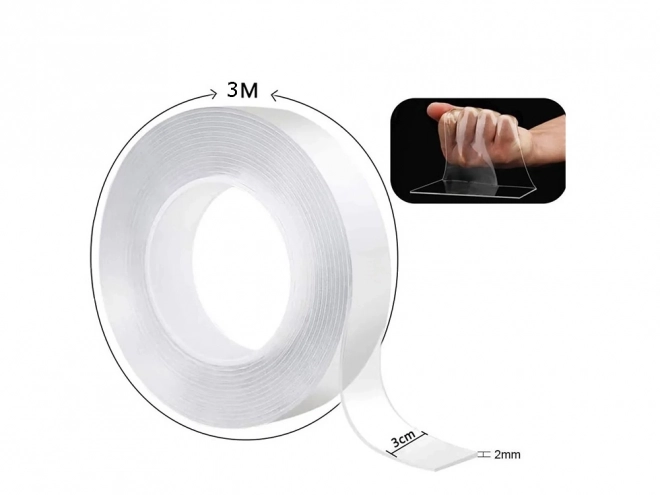 Ruban transparent double face 3m technologie nano