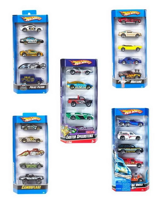 Hot Wheels collection de cinq petites voitures