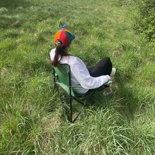 Chaise pliante de pêche / camping - vert