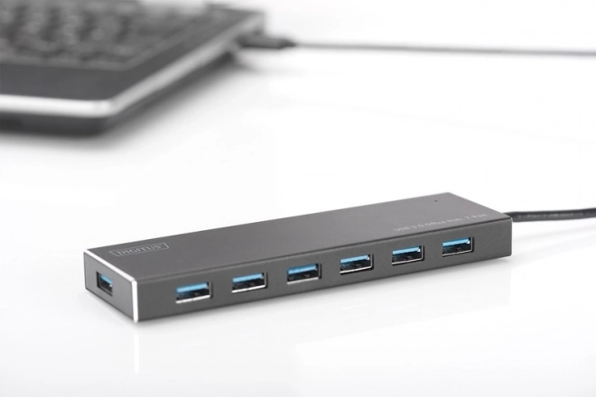 Concentrateur USB 3.0 à 7 ports, aluminium