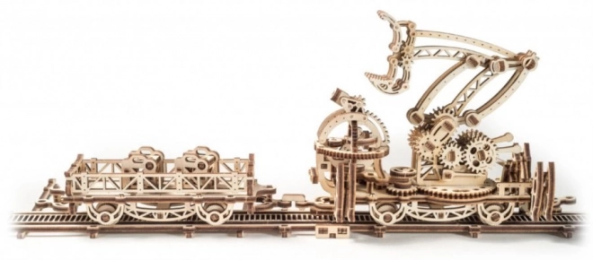 Puzzle mécanique en bois 3D - Gare de triage