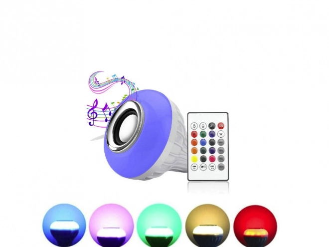Ampoule LED colorée avec haut-parleur et télécommande