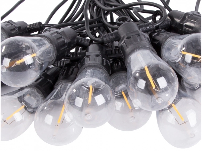 Guirlande lumineuse de jardin avec 20 ampoules LED