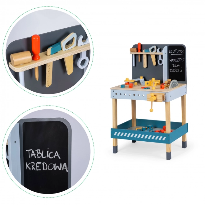 Atelier en bois avec outils pour enfants d'ECOTOYS