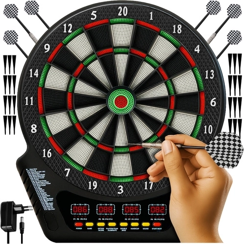 Cible électronique pour fléchettes TRIZAND avec LCD et set de fléchettes