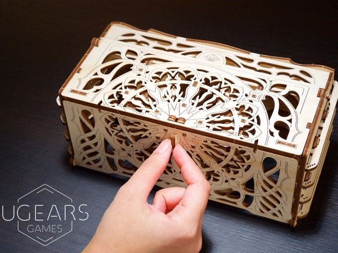 Coffret de cartes de collection Ugears Puzzle mécanique en bois 3D