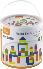 Viga jeu de construction en bois 50 blocs