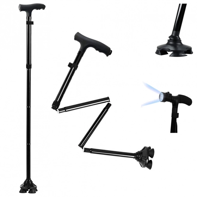Canne pliante avec lumière LED