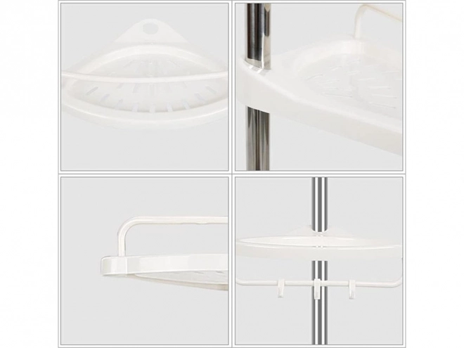 Étagère d'angle télescopique pour salle de bain