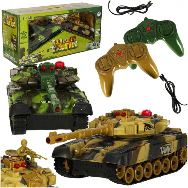 Chars T90 télécommandés RC – set de 2 pièces 2,4 GHz