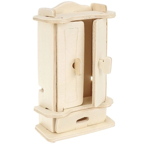 Mobilier en bois pour poupées - ensemble de 34 pièces