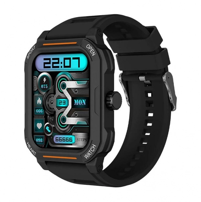 Montre intelligente Blitzwolf BW-GTC3 (noir/acier noir)