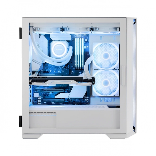 Boîtier d'ordinateur Horizon ARGB Flow Midi Blanc