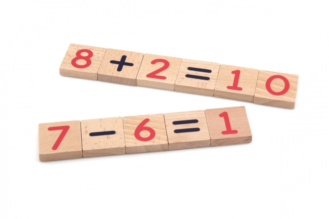 Nombres en bois magnétiques 40 pcs
