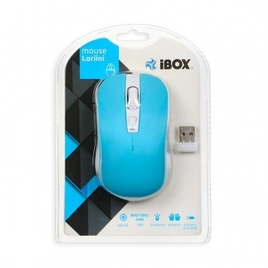 Souris optique sans fil Loriini Pro Bleu