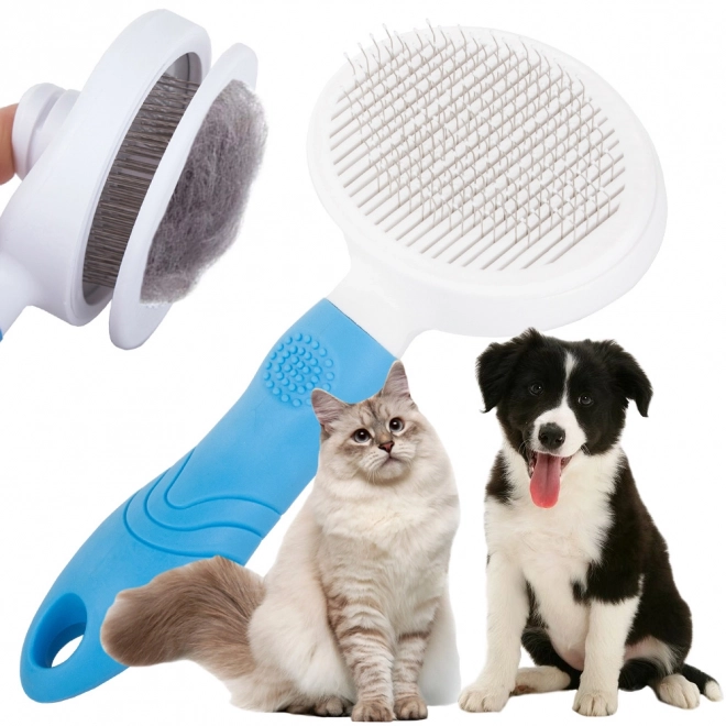 Brosse auto-nettoyante pour chiens et chats