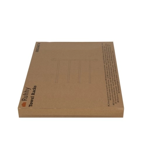 Support mural noir pour serviettes Ruhhy