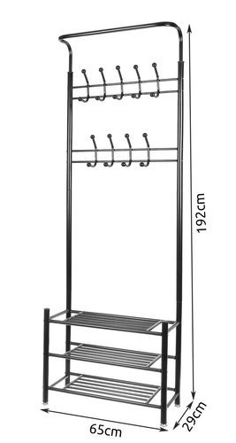 Porte-manteau - porte-manteau avec étagère à chaussures