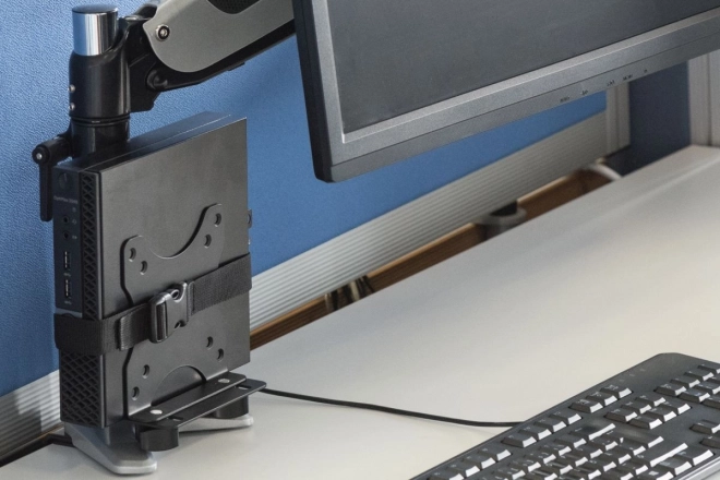Support pour montage MiniPC derrière le moniteur VESA 75x75, 100x100, charge max. 5kg
