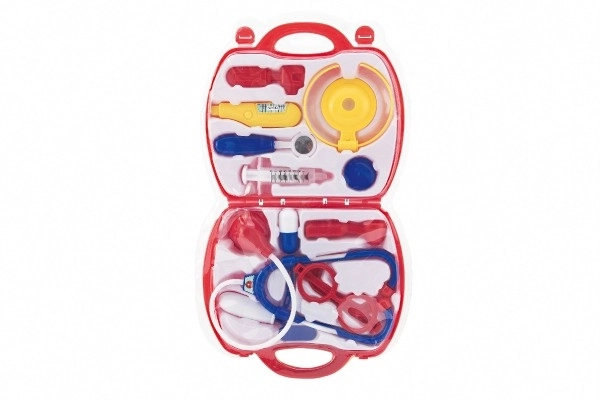 Ensemble médecin en plastique dans une valise en plastique sous blister 23x40x4cm