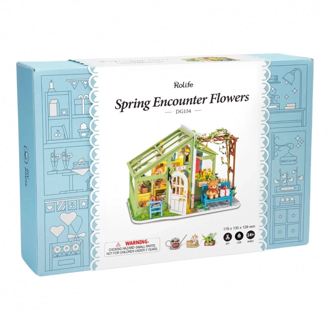 Fleurs de printemps - Maison de poupée miniature DIY