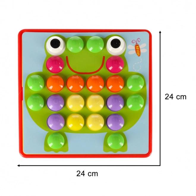 Mosaïque à boutons colorés