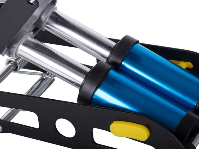 Pompe à pied double piston pour voiture et cyclisme