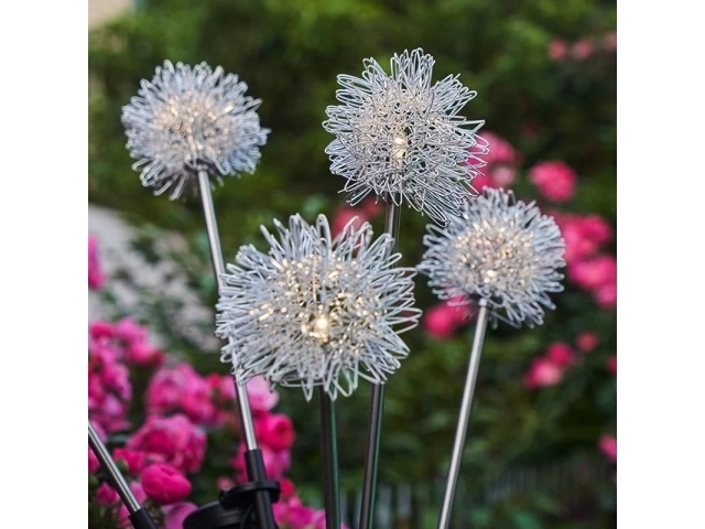 Lampe LED de jardin solaire en forme d'arbre - 2 pièces