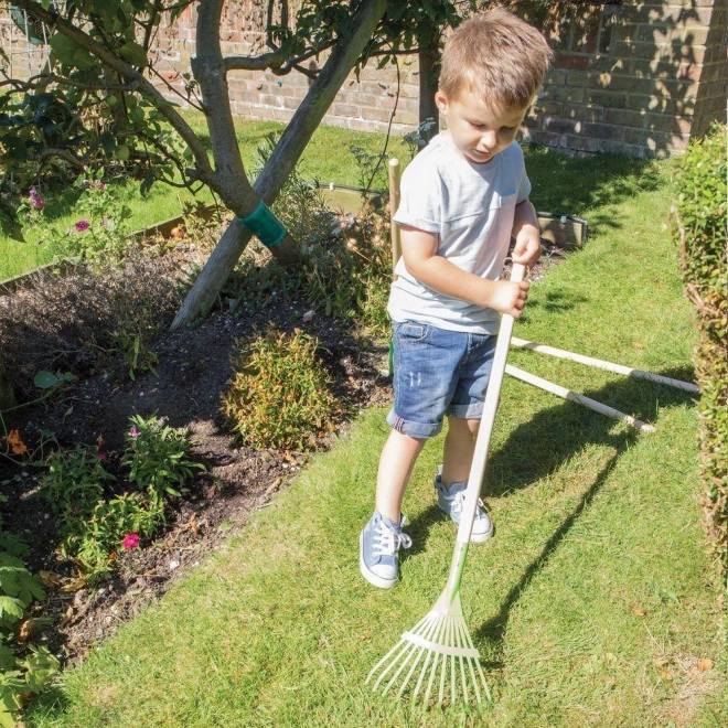 Bigjigs Toys Râteau de jardin vert