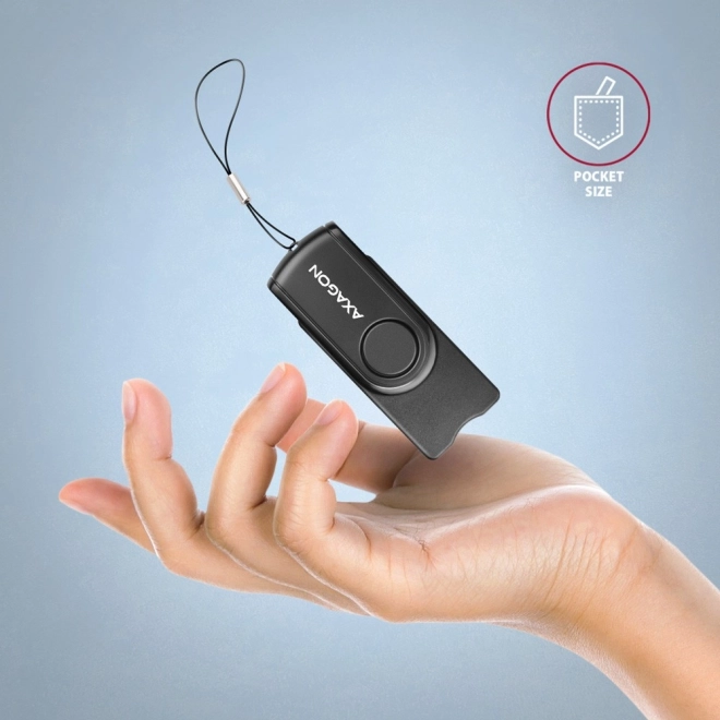 Lecteur de cartes axagon de poche pour ID, SD, microSD et cartes SIM avec USB