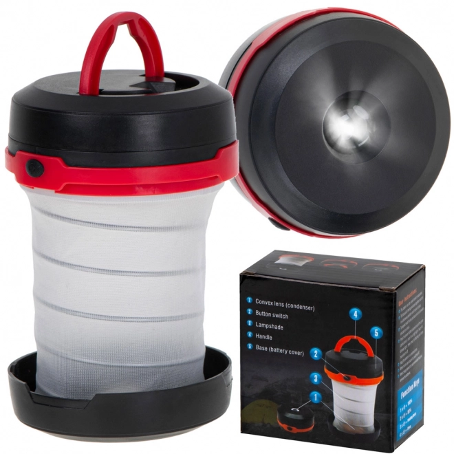 Lampe LED pliante de camping 2 en 1