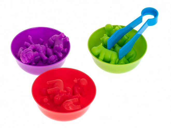 Jeu montessori en bois Apprends à compter – Animaux de safari