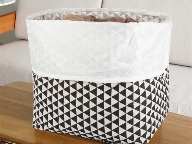Panier à linge et jouets pliable et refermable