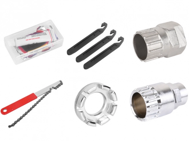 Ensemble d'outils vélo dans une mallette, 44 pièces
