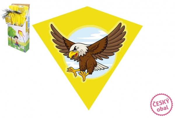 Cerf-volant aigle volant plastique 68x73cm en sachet