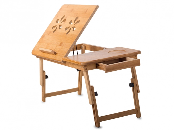 Tablette en bambou pour ordinateur portable pour lit
