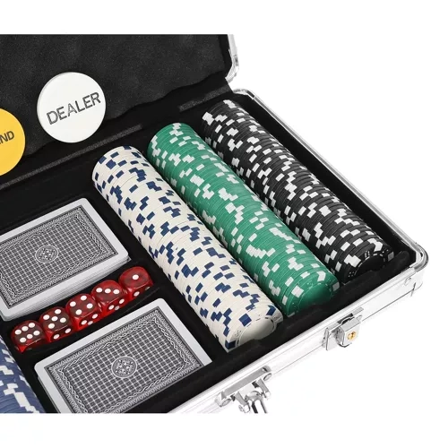 Poker - ensemble de 300 jetons dans une mallette HQ