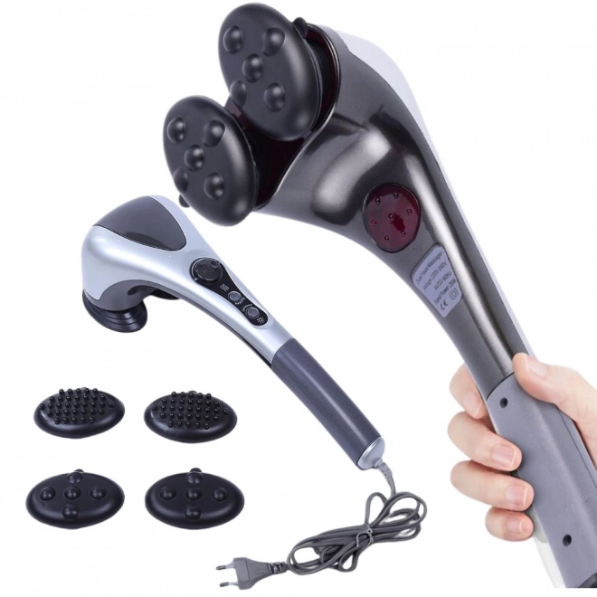 Appareil de massage double vibrant avec lumière infrarouge