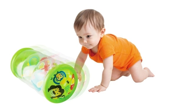 Rouleau gonflable avec balles et motif d'animaux