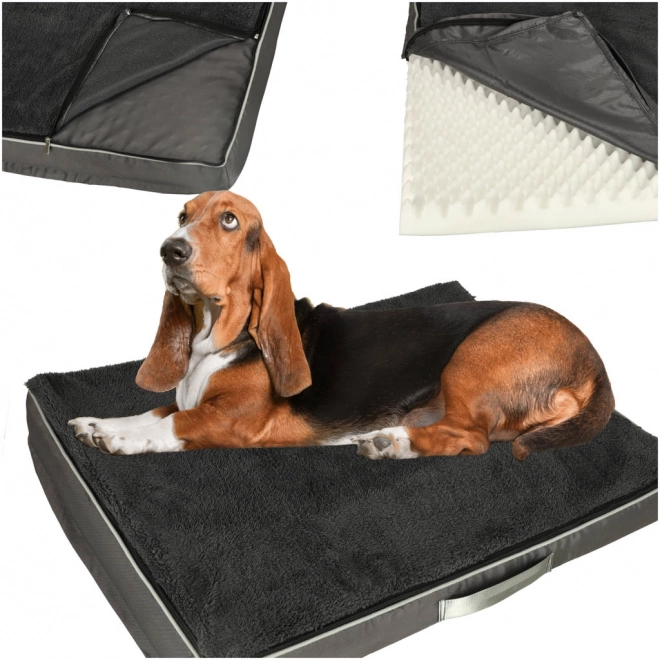 Panier orthopédique pour chiens et chats gris