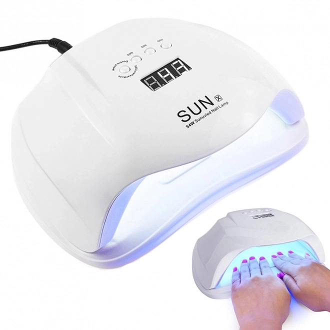 Lampe à ongles UV/LED avec gels hybrides et gels