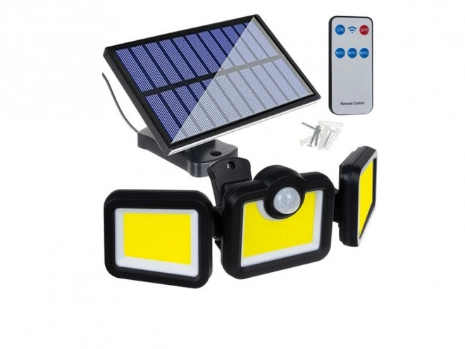 Lampe solaire avec capteur de mouvement et 171 LED