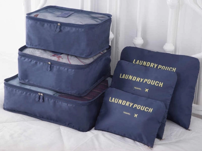 Organisateurs de voyage en filet pour bagage x6