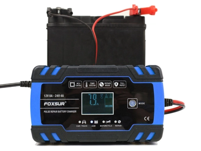 Chargeur automatique de voiture avec fonction de réparation 12V 24V